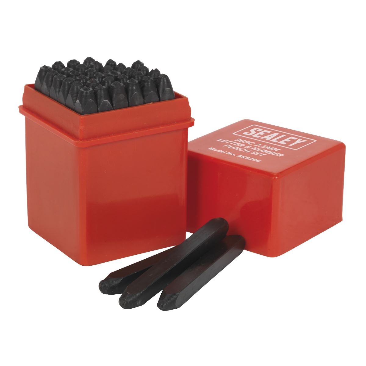 Sealey Letter & Number Punch Set 36pc 2.5mm AK8296