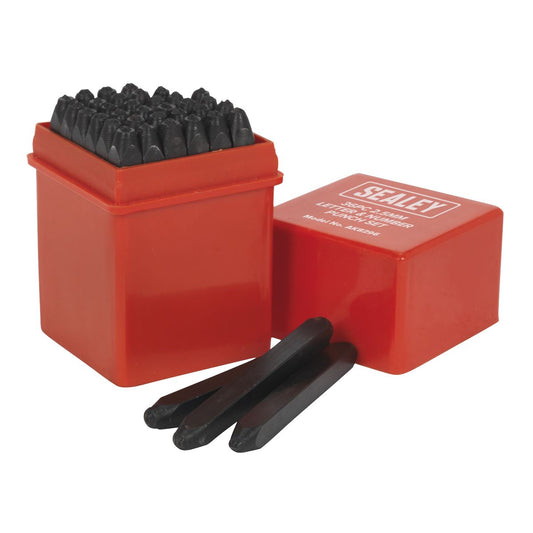 Sealey Letter & Number Punch Set 36pc 2.5mm AK8296