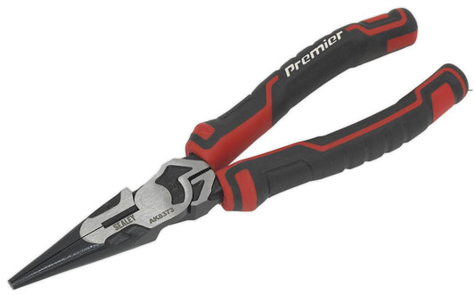 Sealey Long Nose Pliers High Leverage 200mm AK8373