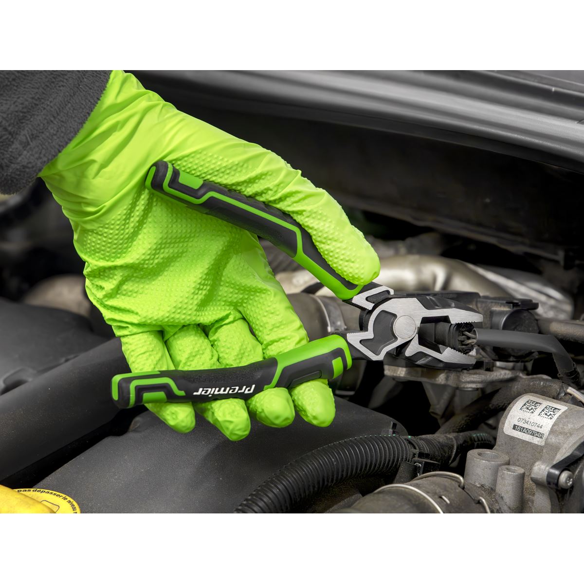 Sealey Pliers Set 3pc High Leverage - Hi-Vis Green AK8376HV