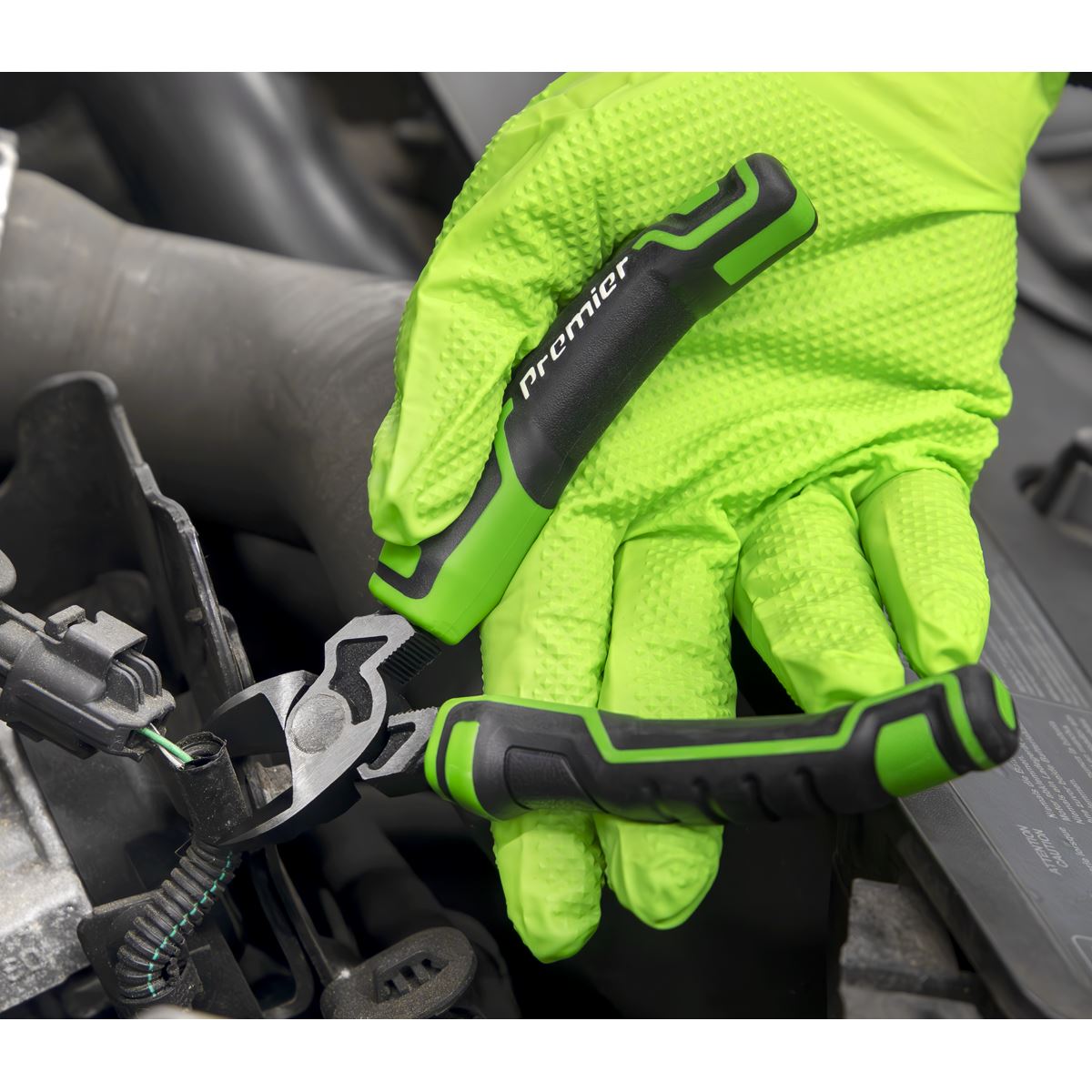 Sealey Pliers Set 3pc High Leverage - Hi-Vis Green AK8376HV