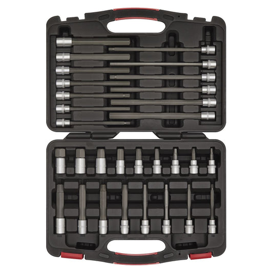Sealey Hex Socket Bit Set 30pc 3/8"Sq Drive - Platinum Series AK89000