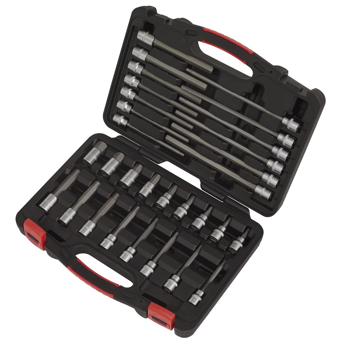 Sealey Hex Socket Bit Set 30pc 3/8"Sq Drive - Platinum Series AK89000