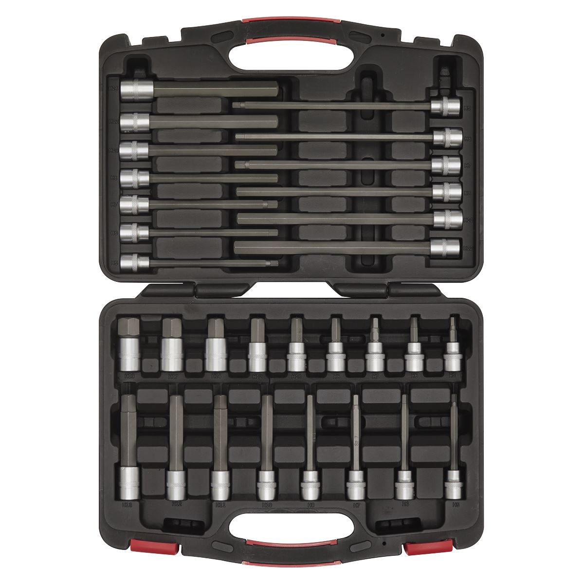 Sealey Hex Socket Bit Set 30pc 3/8"Sq Drive - Platinum Series AK89000