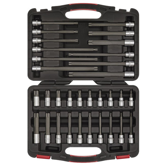 Sealey TRX-Star* Socket Bit Set 32pc 3/8"Sq Drive - Platinum Series AK89001