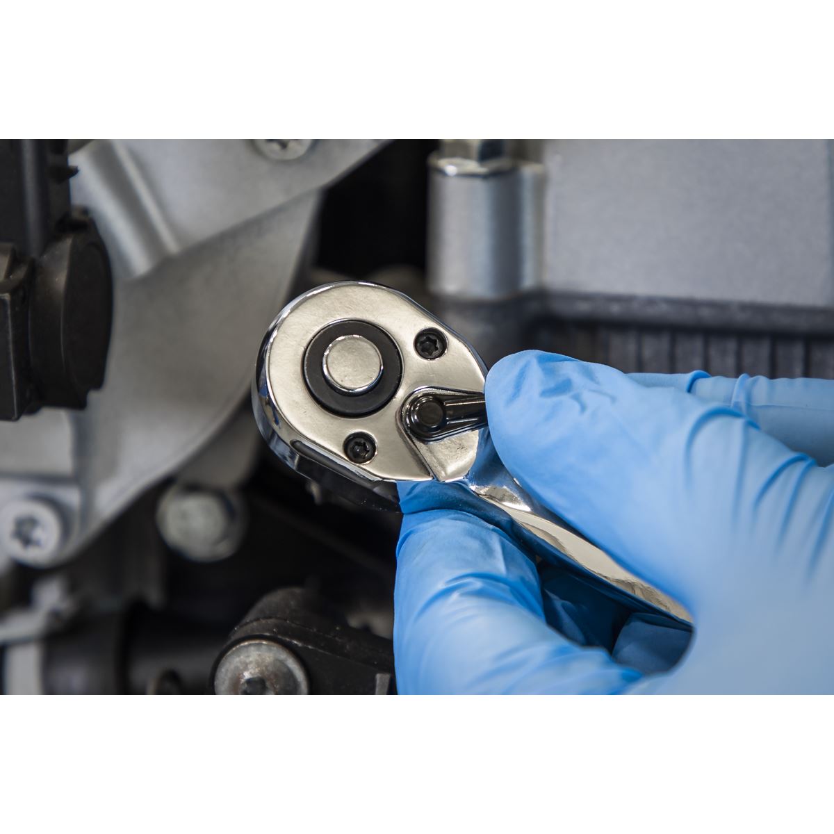 Sealey 1/4"Sq Drive Ratchet Wrench Offset With Flip Reverse 72 Tooth AK8937