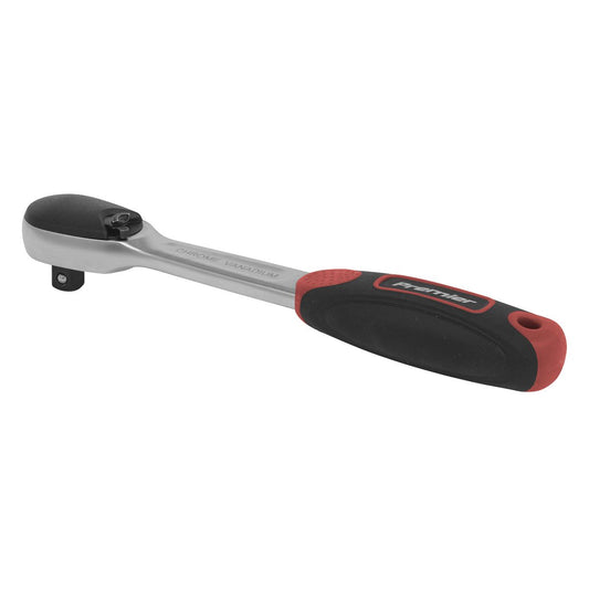 Sealey 1/4" Drive Ratchet Wrench Dust Free Flip Reverse Platinum Series AK8976