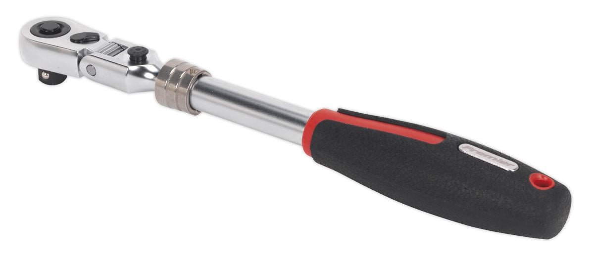 Sealey 3/8"Sq Drive Ratchet Wrench Flexi Head Extendable Platinum Series AK8983