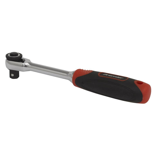 Sealey 1/4"Sq Drive Compact Head Ratchet Wrench Platinum Series AK8987