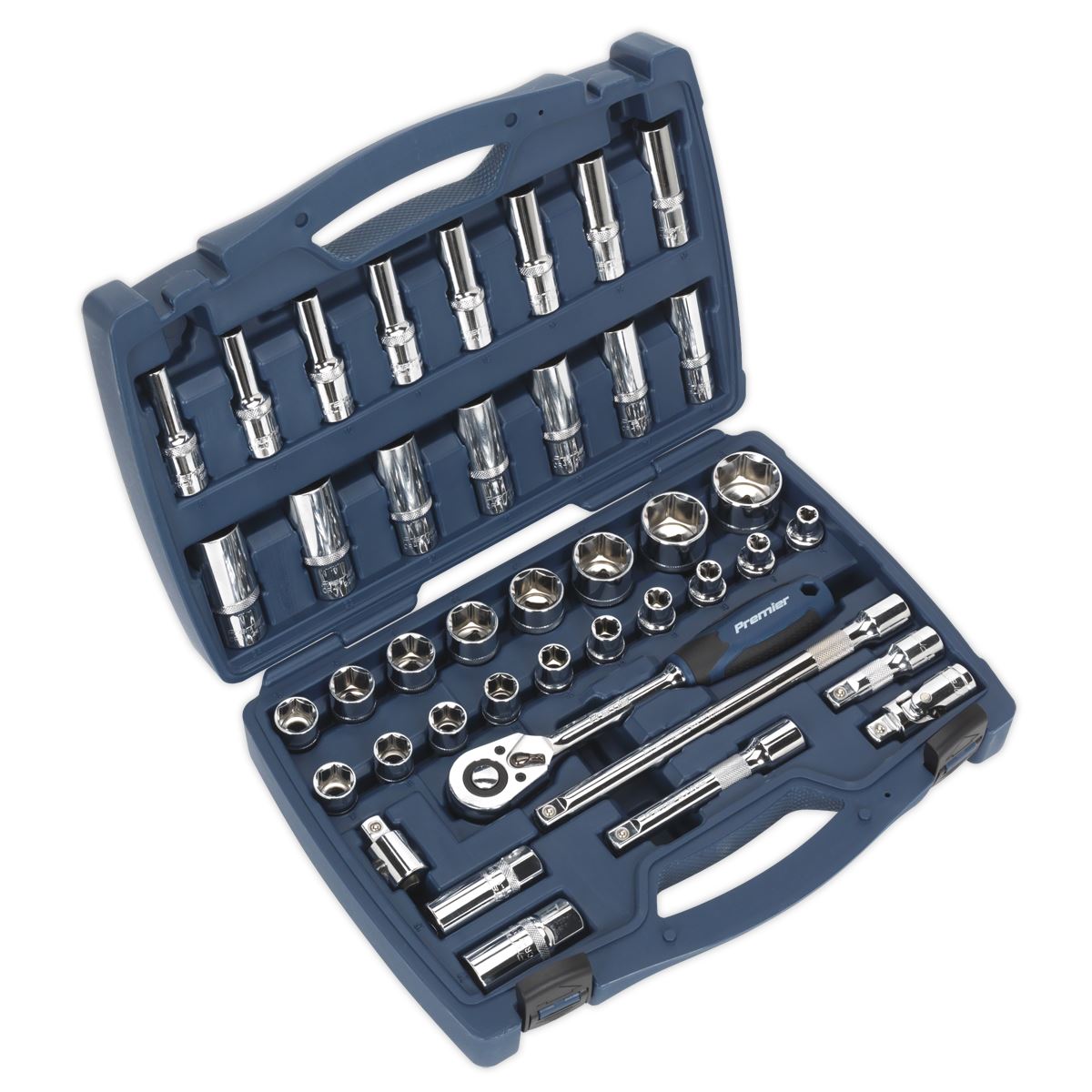 Sealey Socket Set 41pc 1/2"Sq Drive WallDrive&reg; Metric AK8993