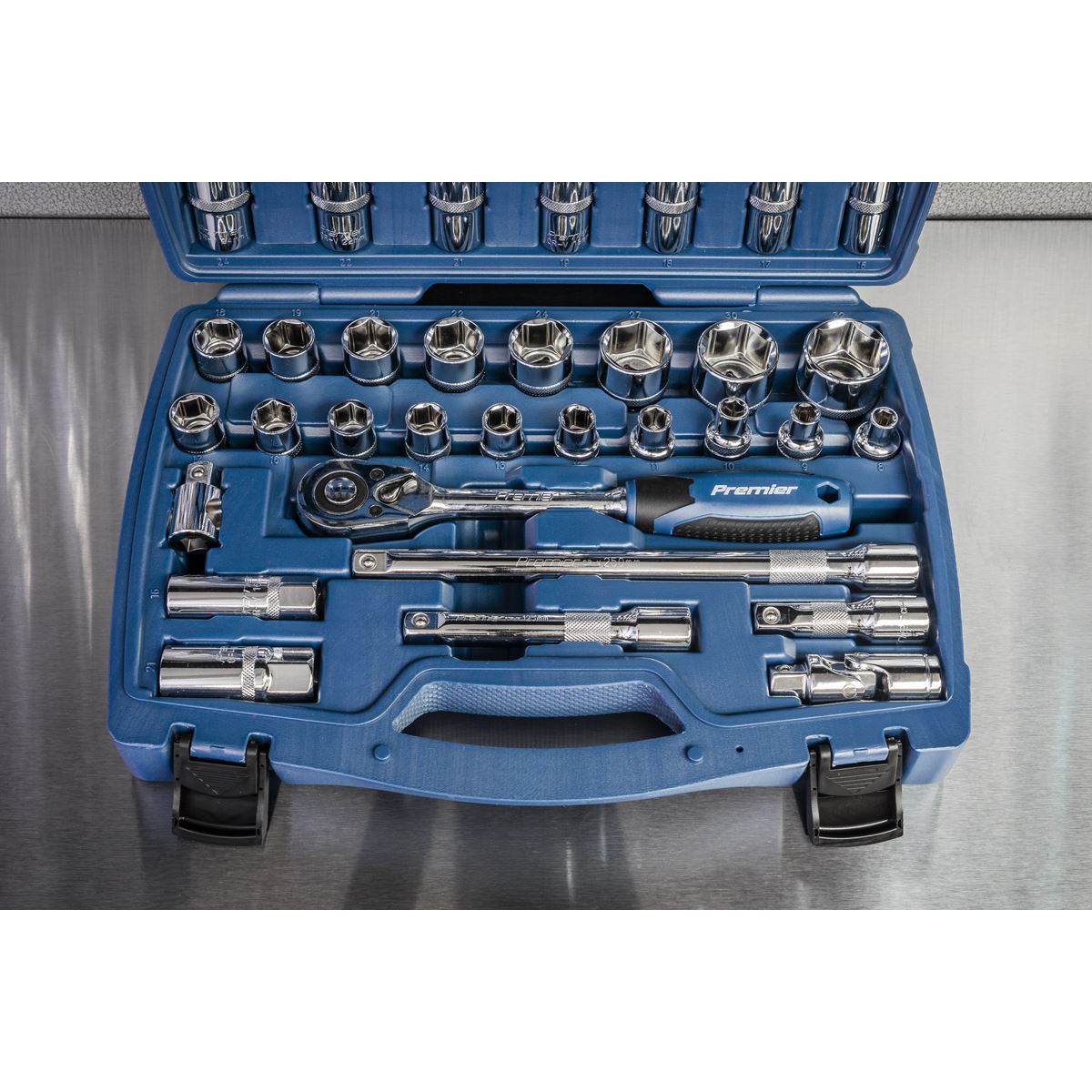 Sealey Socket Set 41pc 1/2"Sq Drive WallDrive&reg; Metric AK8993