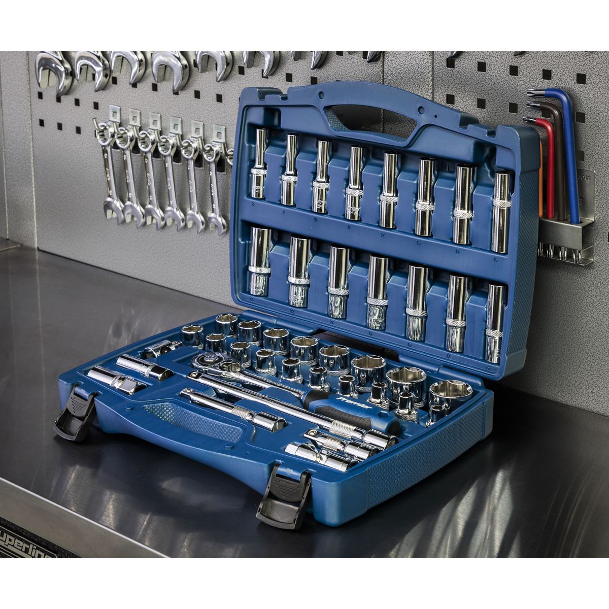 Sealey Socket Set 41pc 1/2"Sq Drive WallDrive&reg; Metric AK8993