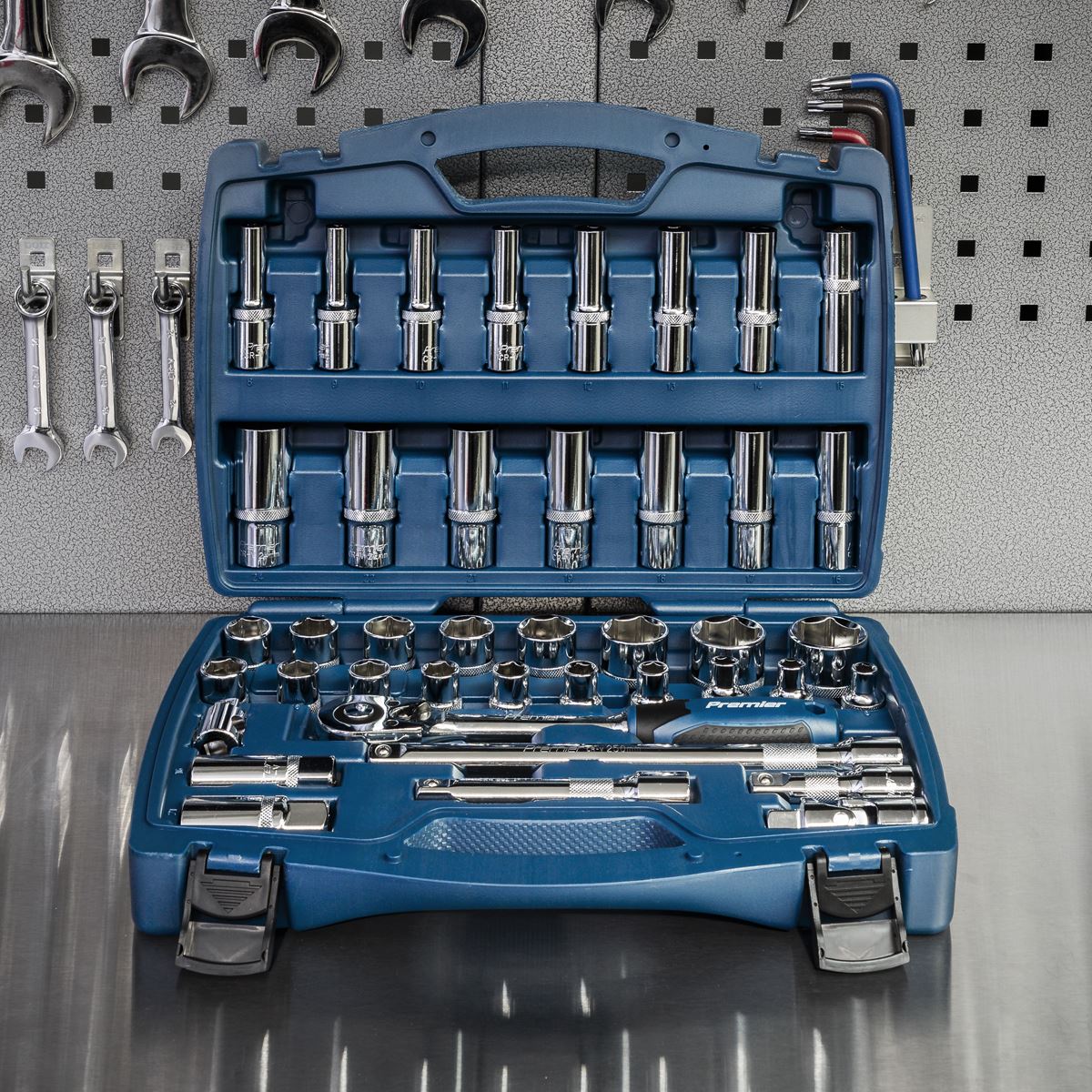 Sealey Socket Set 41pc 1/2"Sq Drive WallDrive&reg; Metric AK8993