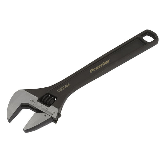 Sealey Adjustable Wrench 250mm Capacity 27mm Black Phosphate Finish AK9562