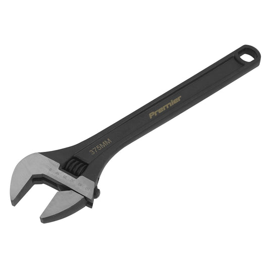 Sealey Adjustable Wrench 375mm Capacity 41mm Black Phosphate Finish AK9564
