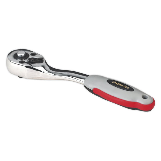 Sealey 1/4"Sq Drive Ratchet Wrench Offset 72 Tooth Quick Release AK966