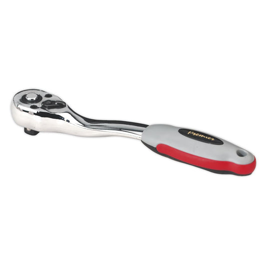 Sealey 3/8"Sq Drive Ratchet Wrench Offset Anti Slip Grip 72 Tooth AK967