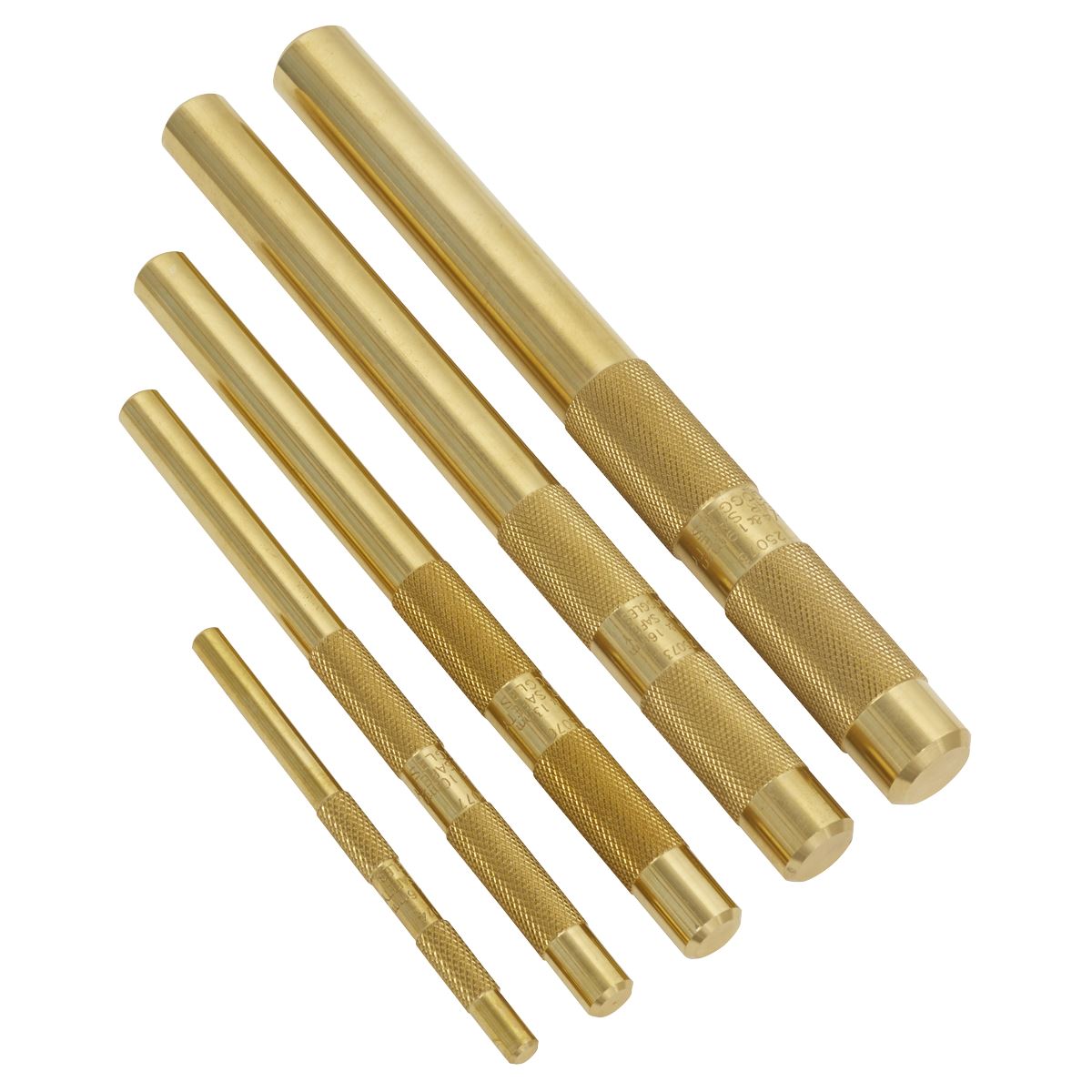 Sealey Brass Punch Set 5pc AKB05