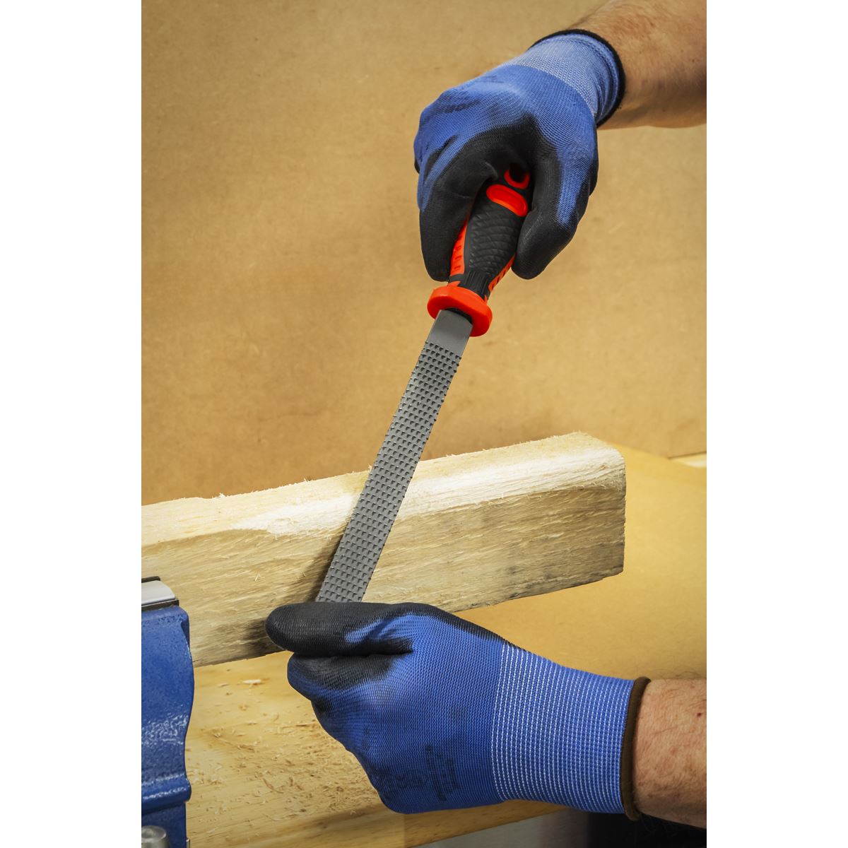 Sealey Wood Rasp File Set 3pc Including Flat Half Round And Round AKR03