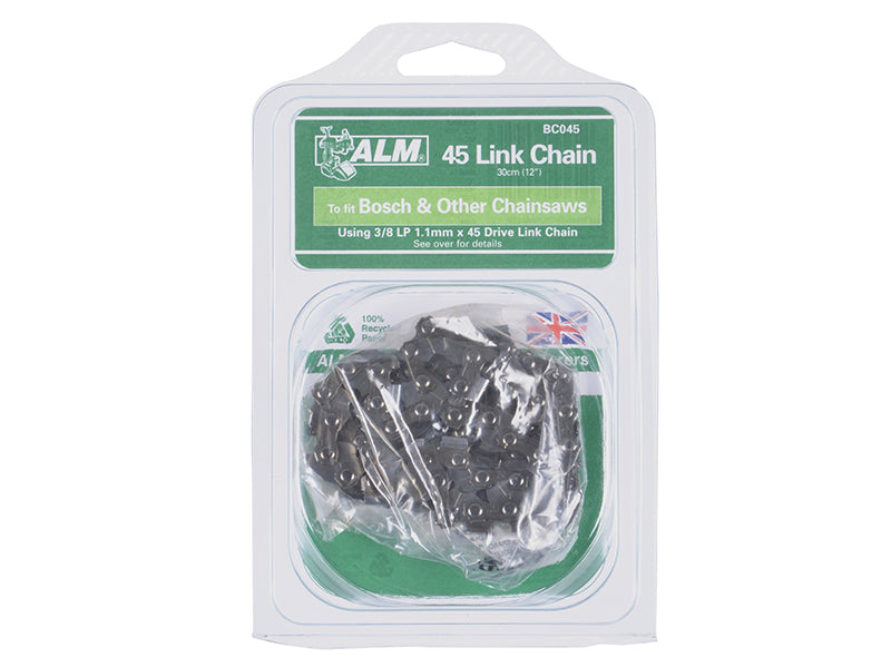 ALM Manufacturing BC045 Chainsaw Chain 3/8in x 45 Links 1.1mm Bosch 30cm Bars ALMBC045