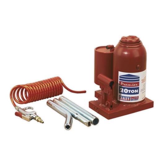 Sealey Bottle Jack 20 Tonne Manual/Air Hydraulic AM20
