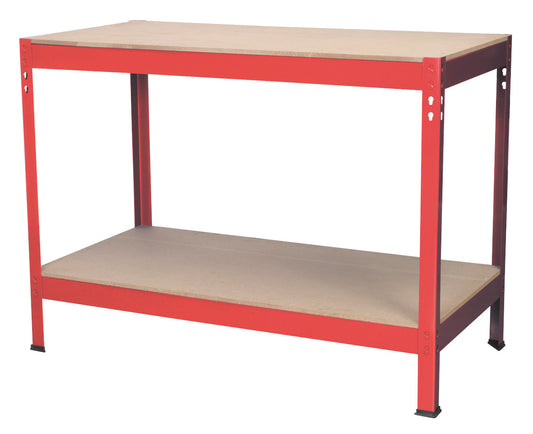 Sealey Workbench 1.2m Steel Wooden Top AP1210