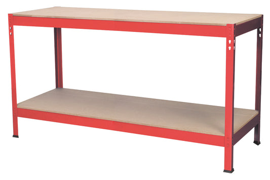 Sealey Workbench 1.53m Steel Wooden Top AP1535