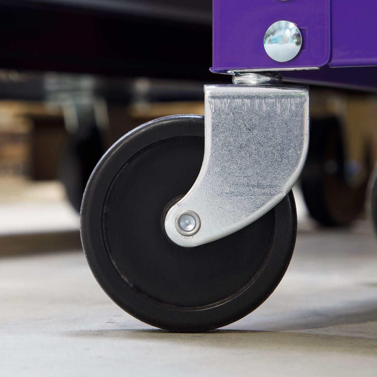 Sealey Topchest & Rollcab Combination 6 Drawer with Ball-Bearing Slides - Purple/Grey AP2200BBCP