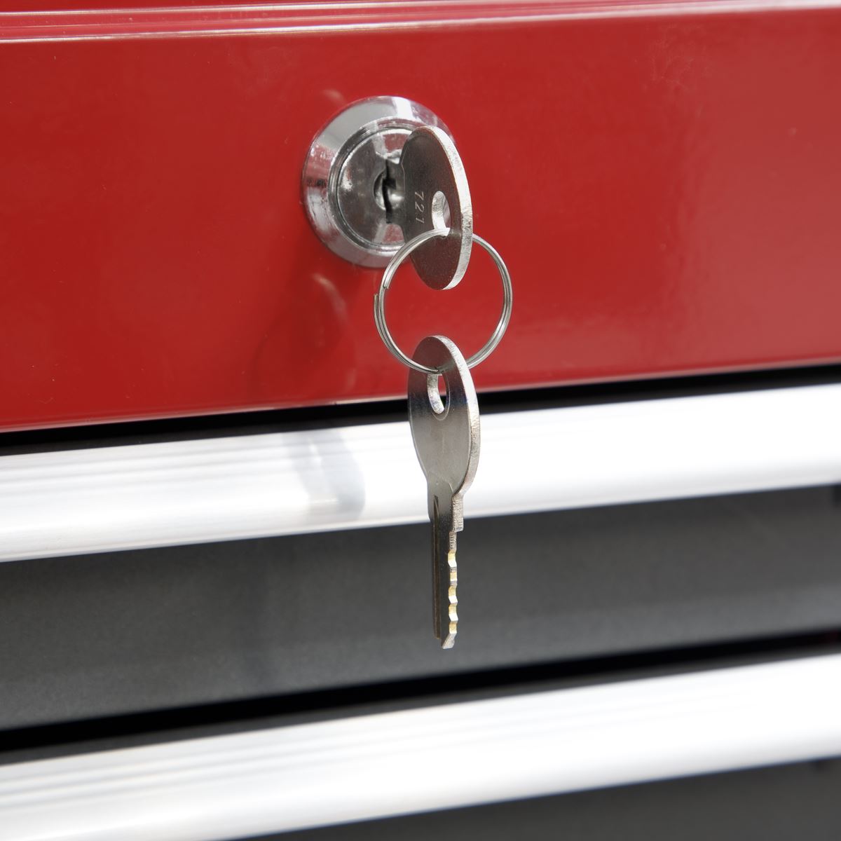 Sealey Topchest, Mid-Box & Rollcab 9 Drawer Stack - Red AP2200BBSTACK