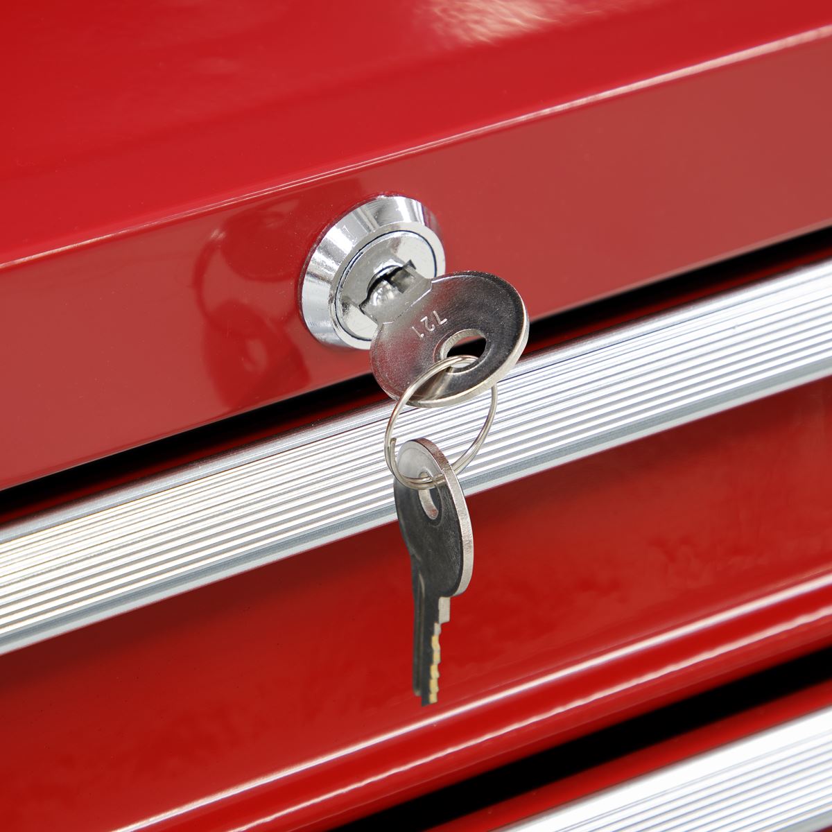 Sealey Mid-Box 3 Drawer with Ball-Bearing Slides - Red AP223