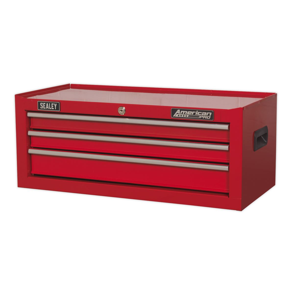 Sealey Mid-Box 3 Drawer with Ball-Bearing Slides - Red AP223