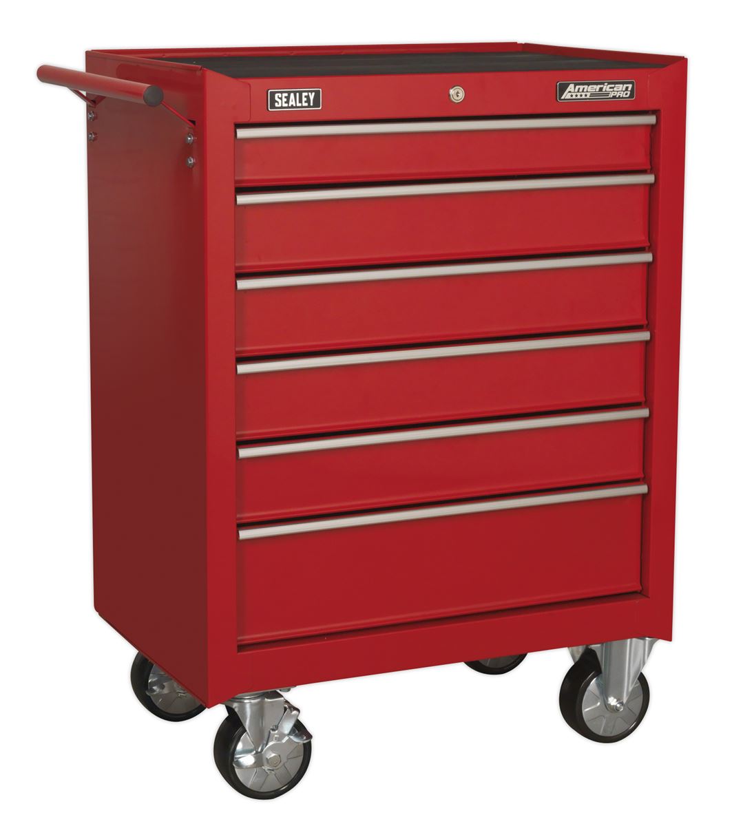 Sealey Rollcab 6 Drawer with Ball-Bearing Slides - Red AP226