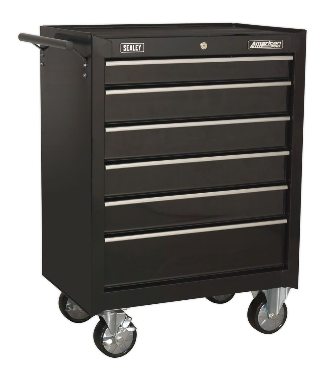 Sealey Rollcab 6 Drawer with Ball-Bearing Slides - Black AP226B
