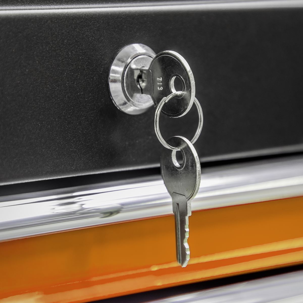 Sealey Topchest & Rollcab Combination 6 Drawer with Ball-Bearing Slides - Orange AP22O
