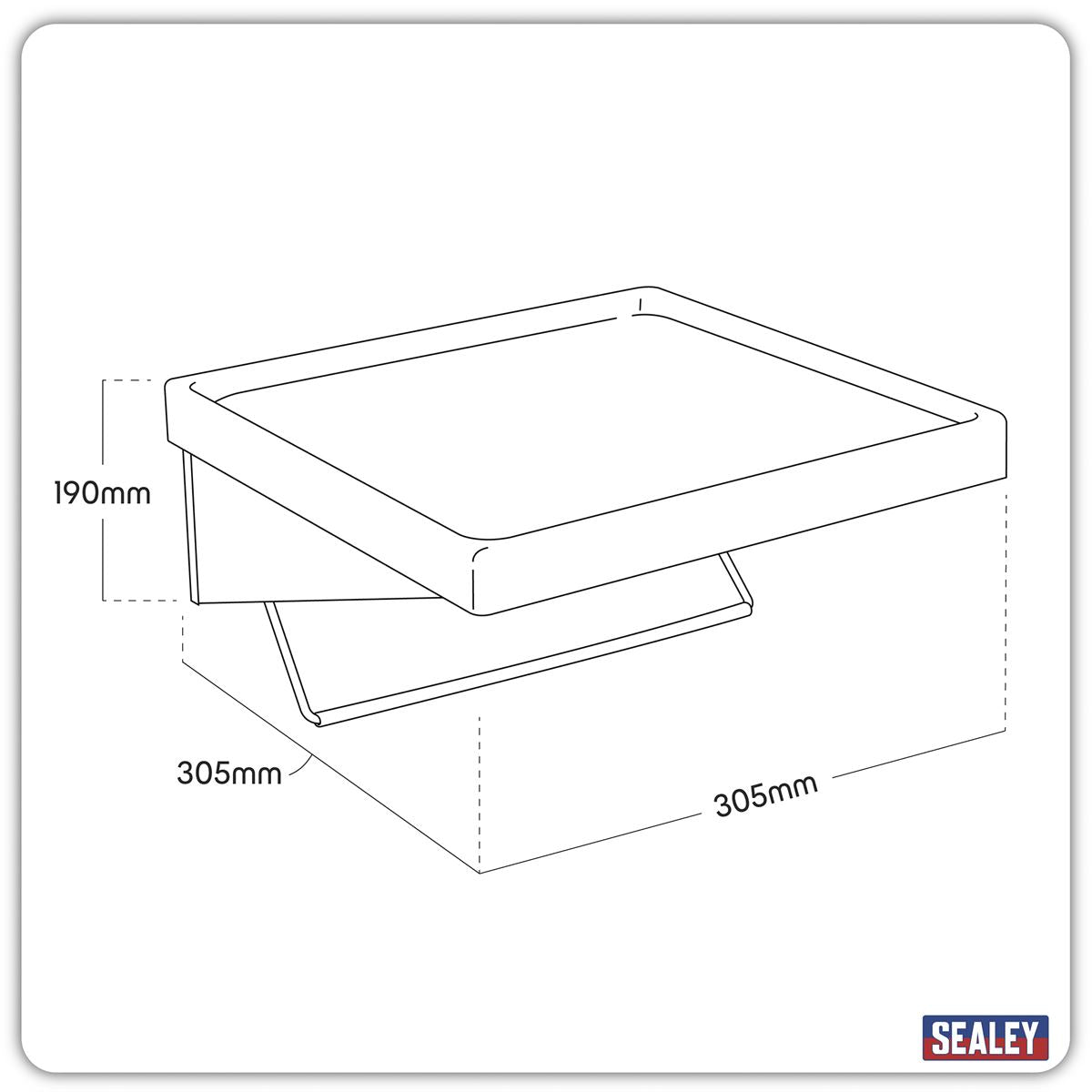 Sealey Side Shelf & Roll Holder for AP24 Series Tool Chests AP24ACC2