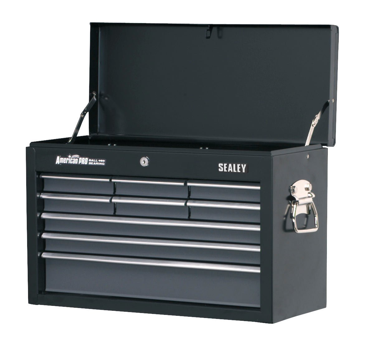 Sealey Topchest 9 Drawer with Ball-Bearing Slides - Black/Grey AP2509B
