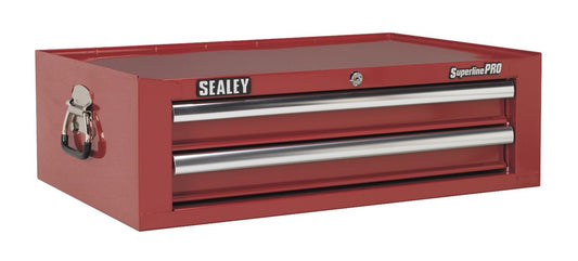 Sealey Mid-Box 2 Drawer with Ball-Bearing Slides - Red AP26029T