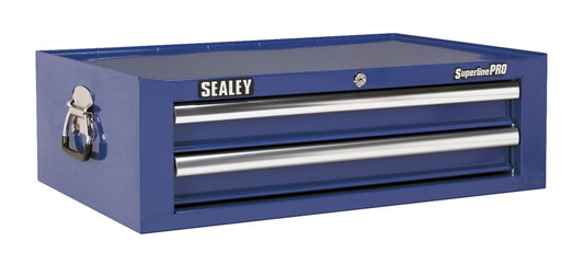 Sealey Mid-Box 2 Drawer with Ball-Bearing Slides - Blue AP26029TC