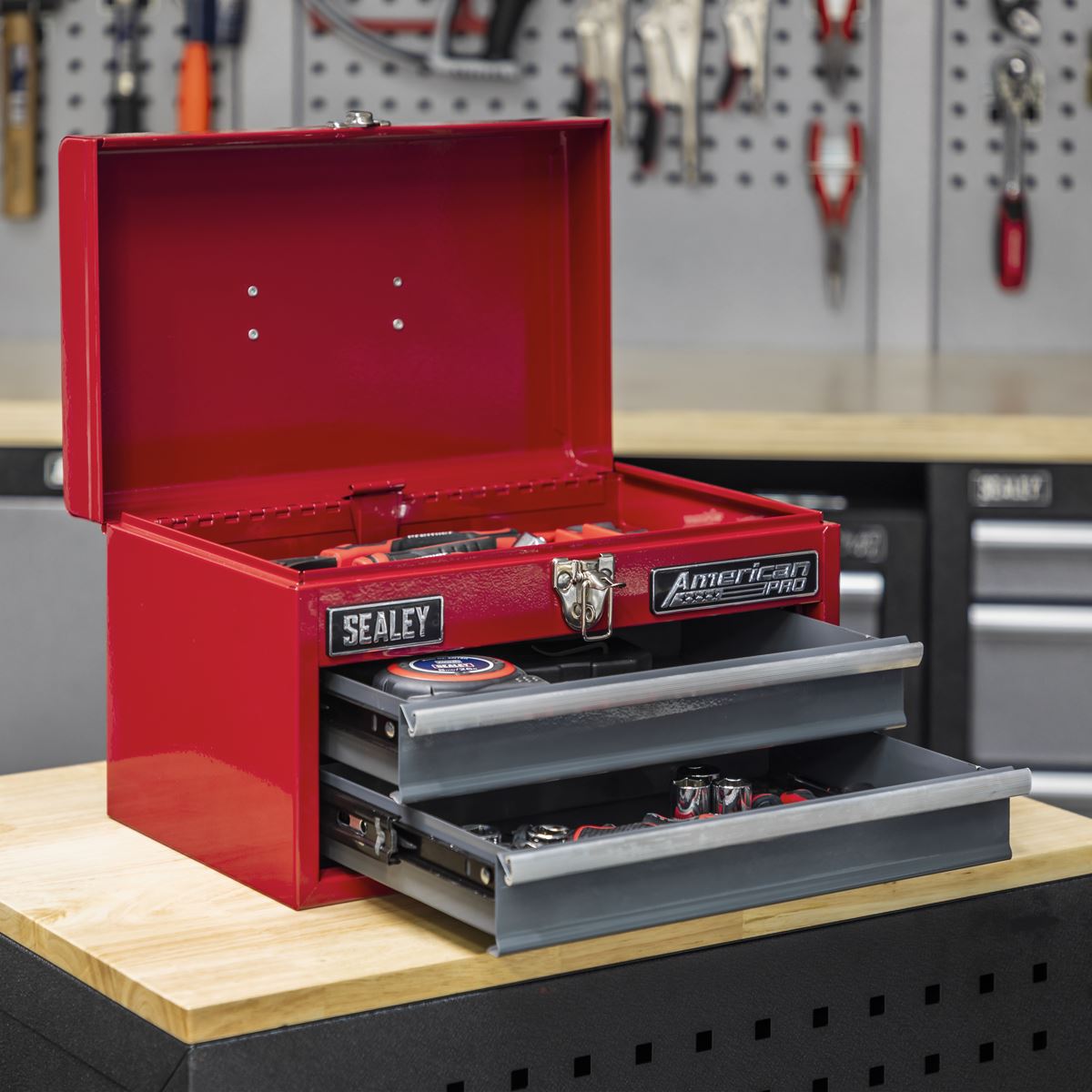 Sealey Toolbox 2 Drawer with Ball-Bearing Slides AP2602BB
