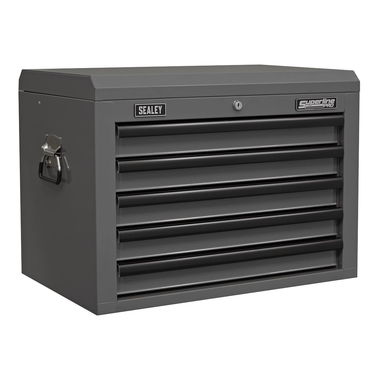 Sealey Grey Black Topchest 5 Drawer With Ball Bearing Slides AP26059TG