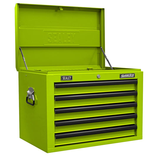 Sealey Green Black Topchest 5 Drawer With Ball Bearing Slides AP26059THV