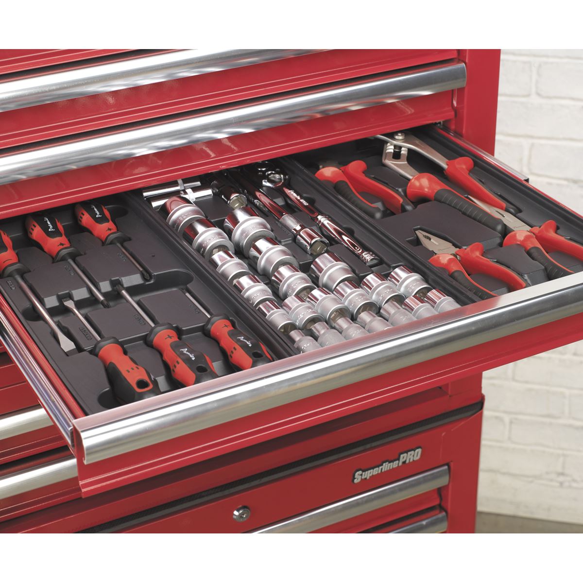 Sealey Topchest 5 Drawer with Ball-Bearing Slides - Red AP26059T
