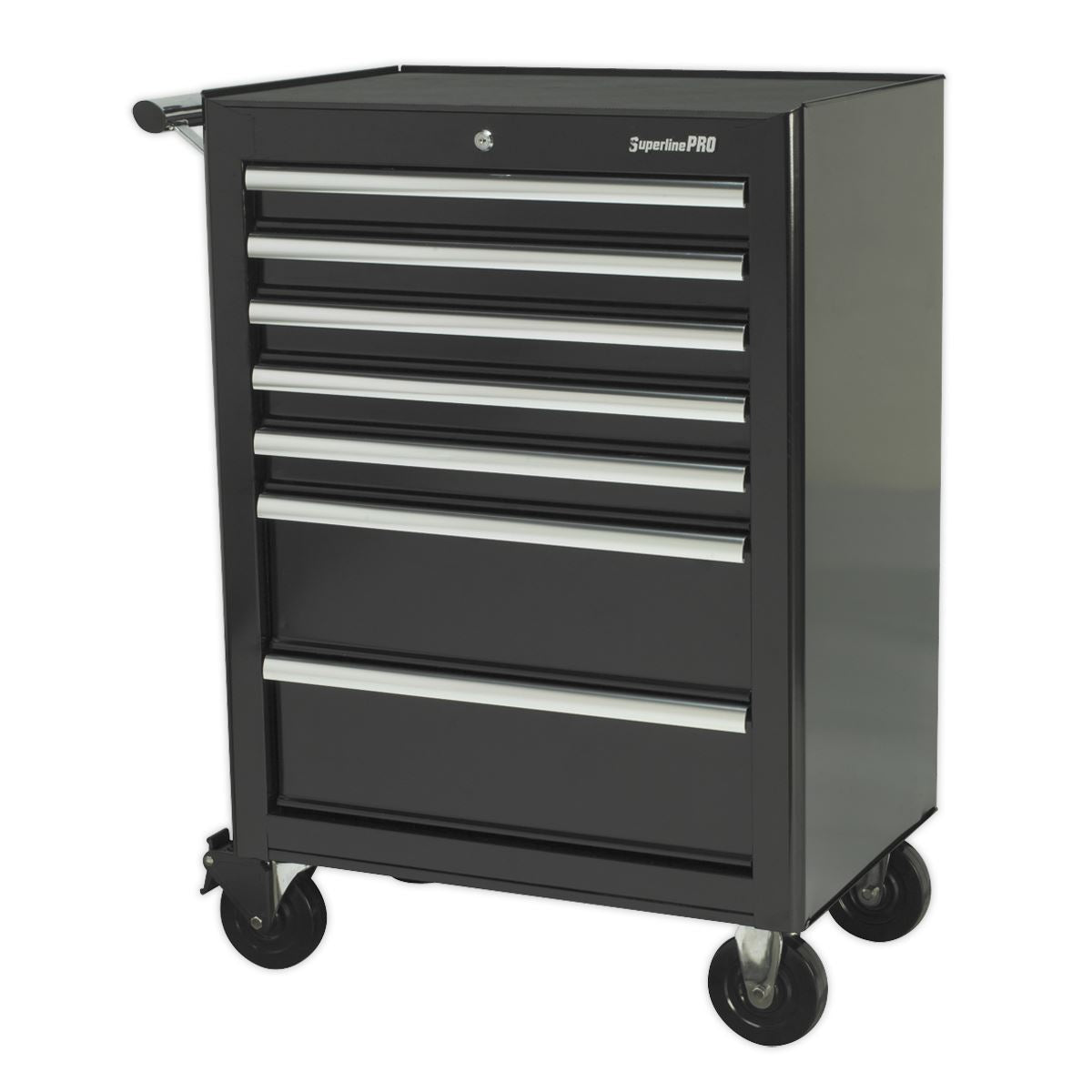Sealey Rollcab 7 Drawer with Ball-Bearing Slides - Black AP26479TB