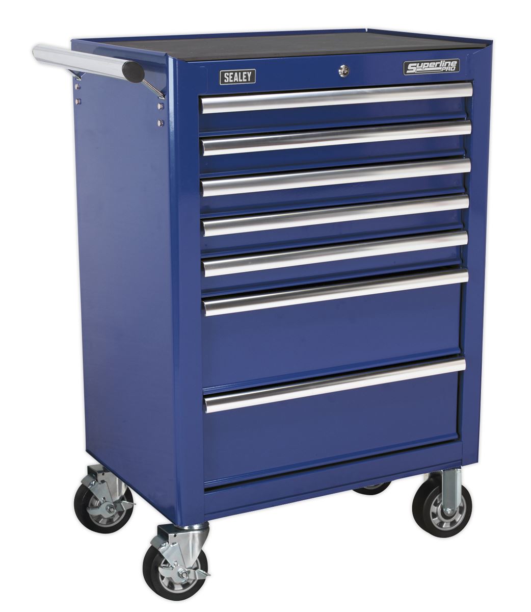 Sealey Rollcab 7 Drawer with Ball-Bearing Slides - Blue AP26479TC