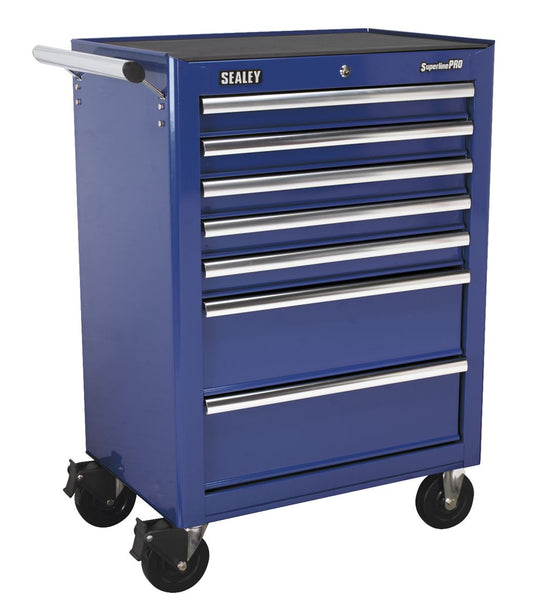 Sealey Rollcab 7 Drawer with Ball-Bearing Slides - Blue AP26479TC