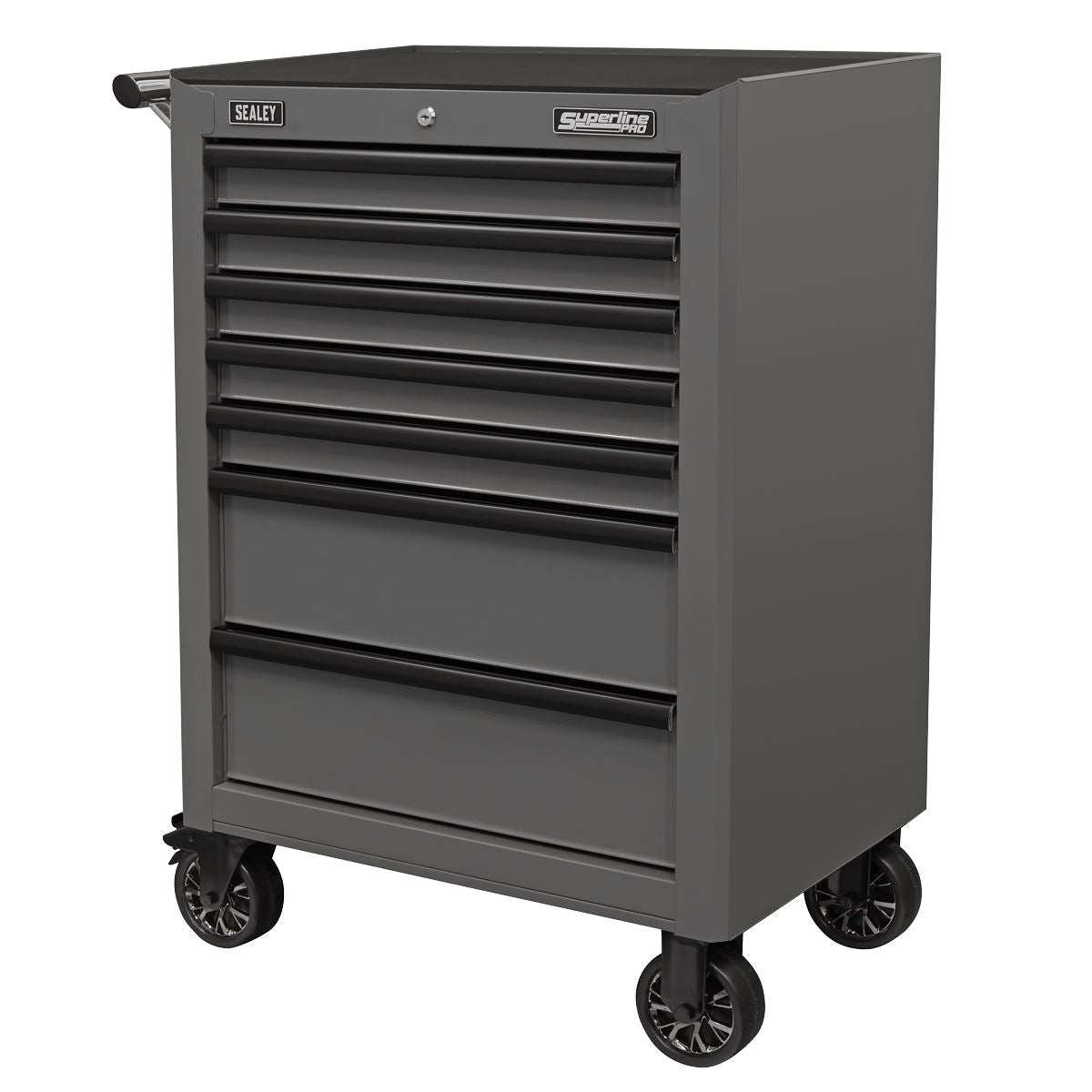 Sealey Grey Black Rollcab 7 Drawer Ball-Bearing Slides Inc liners AP26479TG