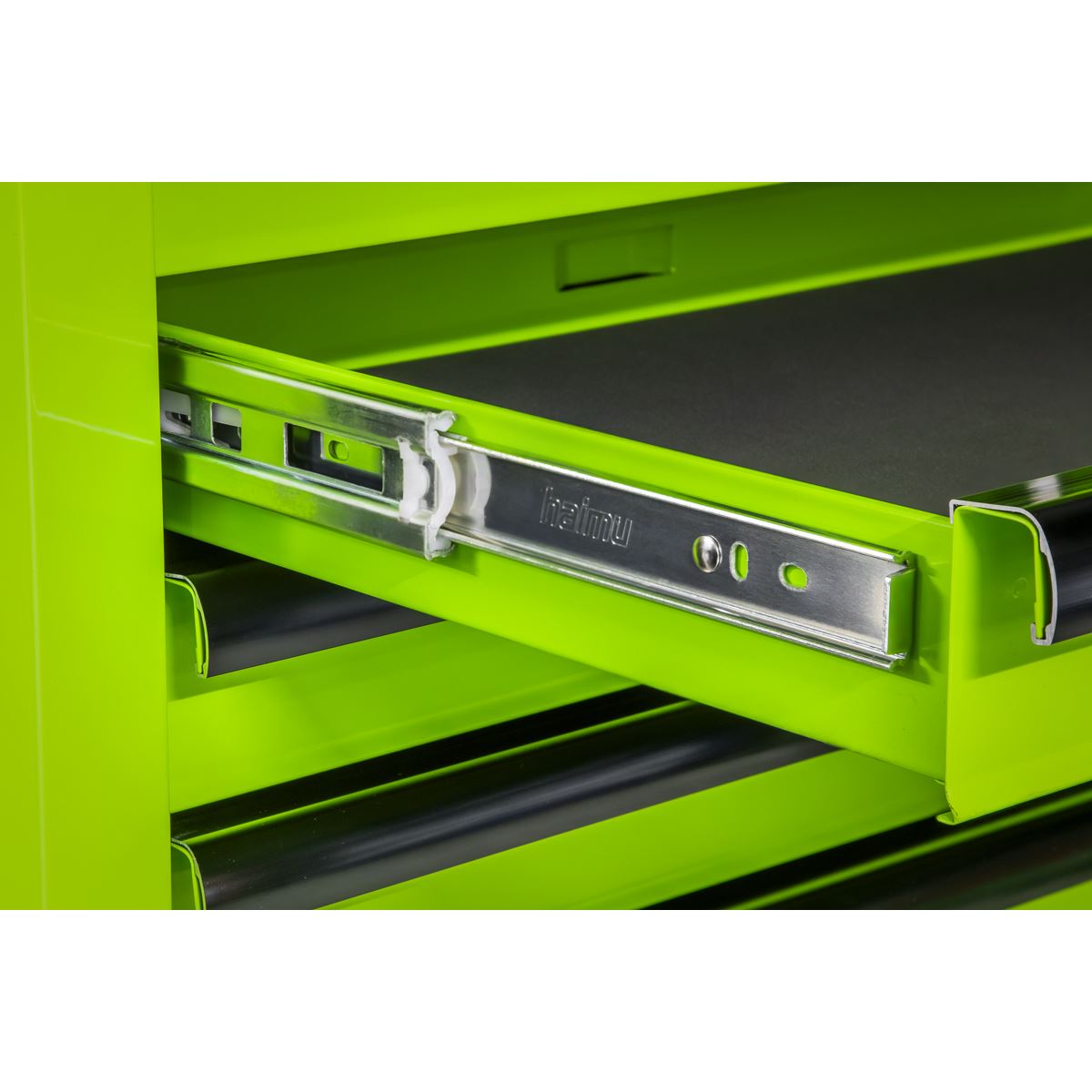 Sealey Green Black Rollcab 7 Drawer Ball-Bearing Slides Inc liners AP26479THV