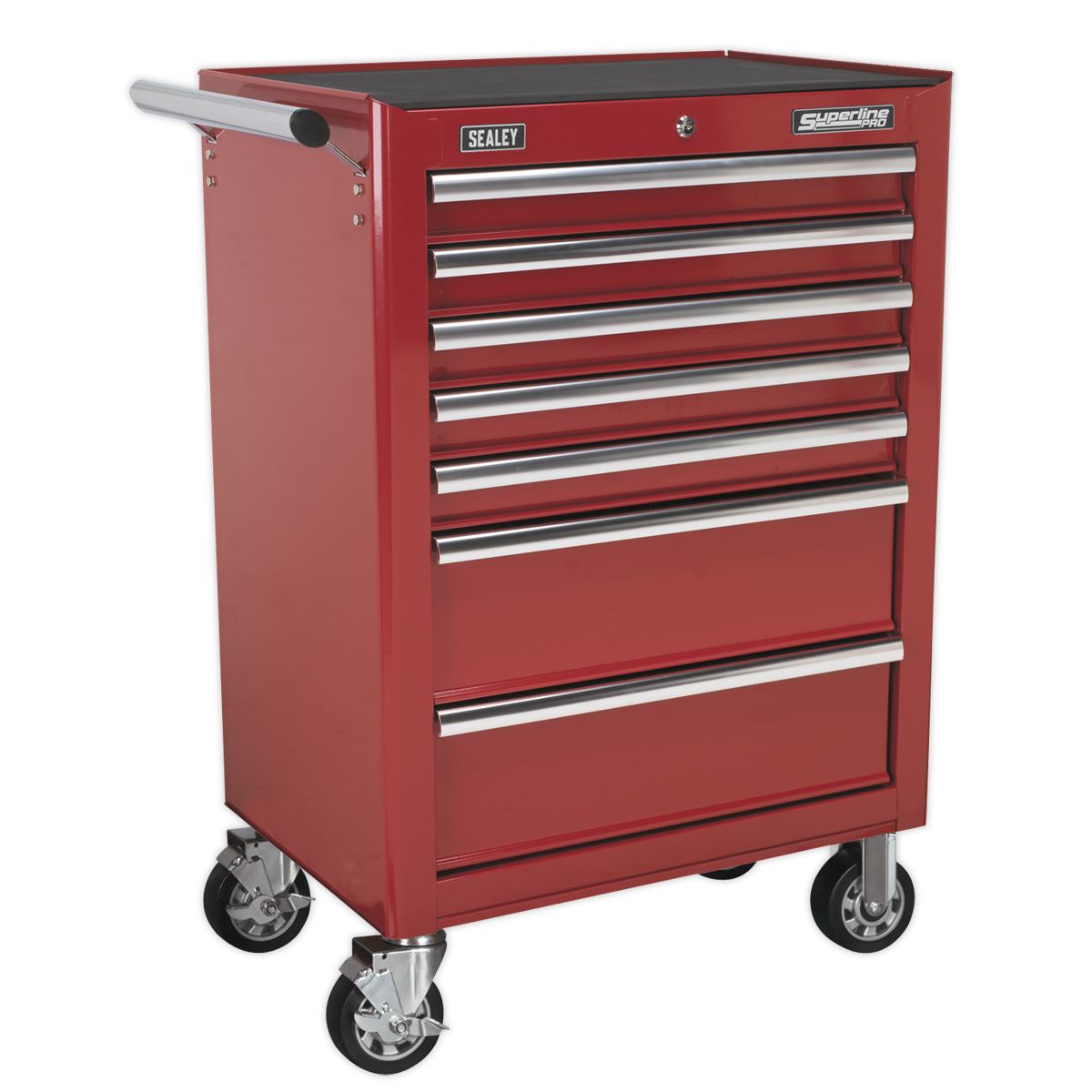 Sealey Rollcab 7 Drawer with Ball-Bearing Slides - Red AP26479T