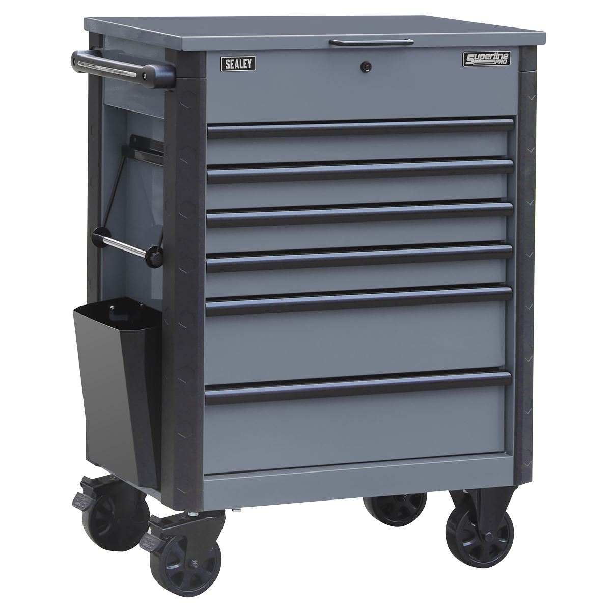Sealey Superline Tool Trolley 6 Drawer Grey Size 722 x 482 x 1015mm AP266G