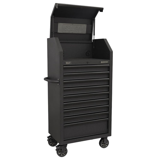 Sealey Tower Cabinet 9 Drawer 690mm with Soft Close Drawers & Power Strip AP2709BE